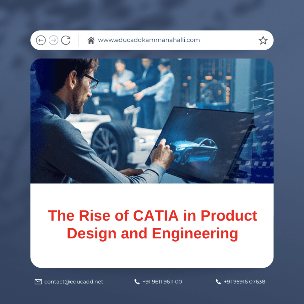 CATIA software interface showing 3D product design and engineering tools
