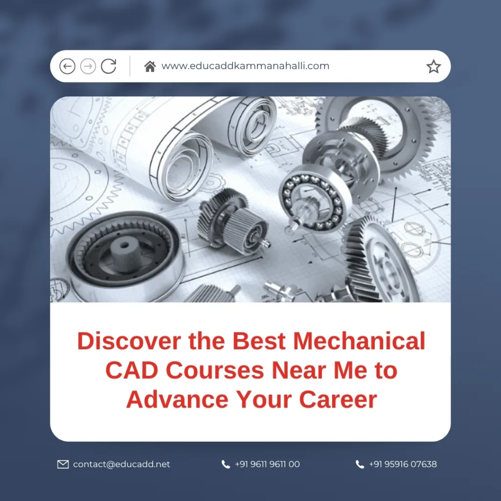 Best Mechanical CAD courses near you for career advancement