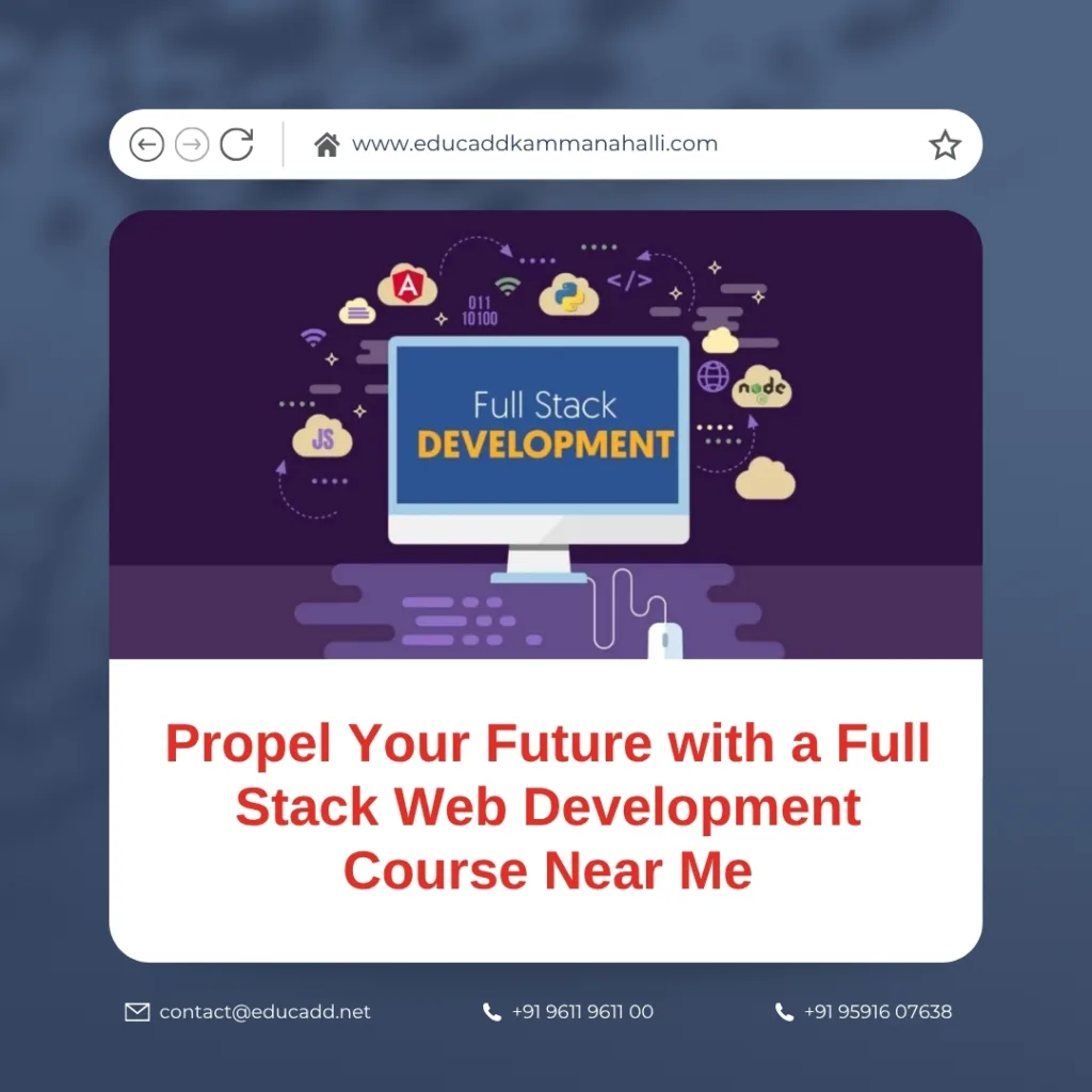 Full stack web development course near you