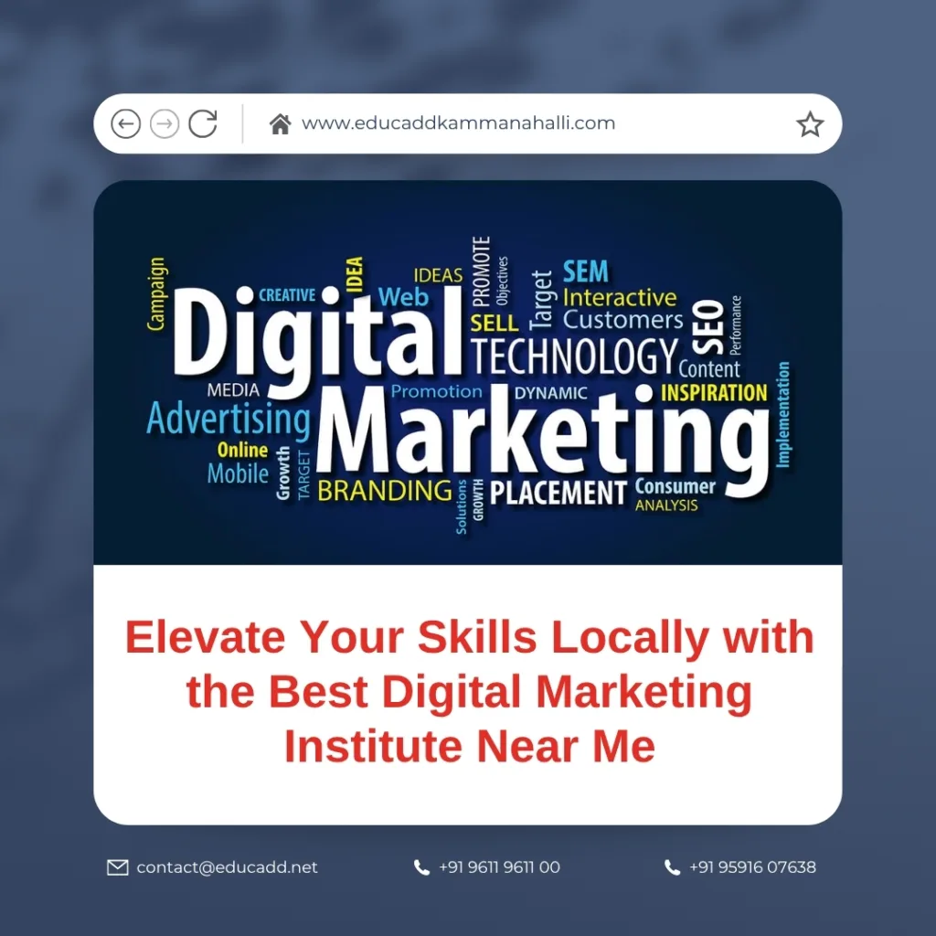 Best digital marketing training institute near you