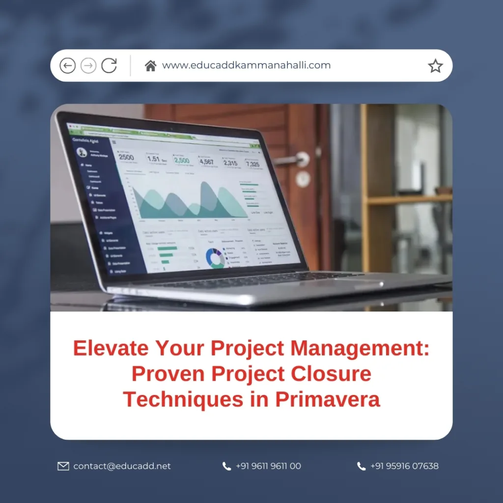 Primavera Project Closure Techniques